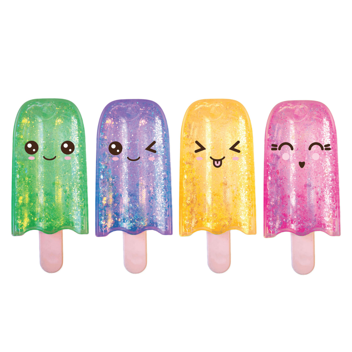 Keykraft Squishy Glitter Pops fidget toy assorted colors sparkle squishy