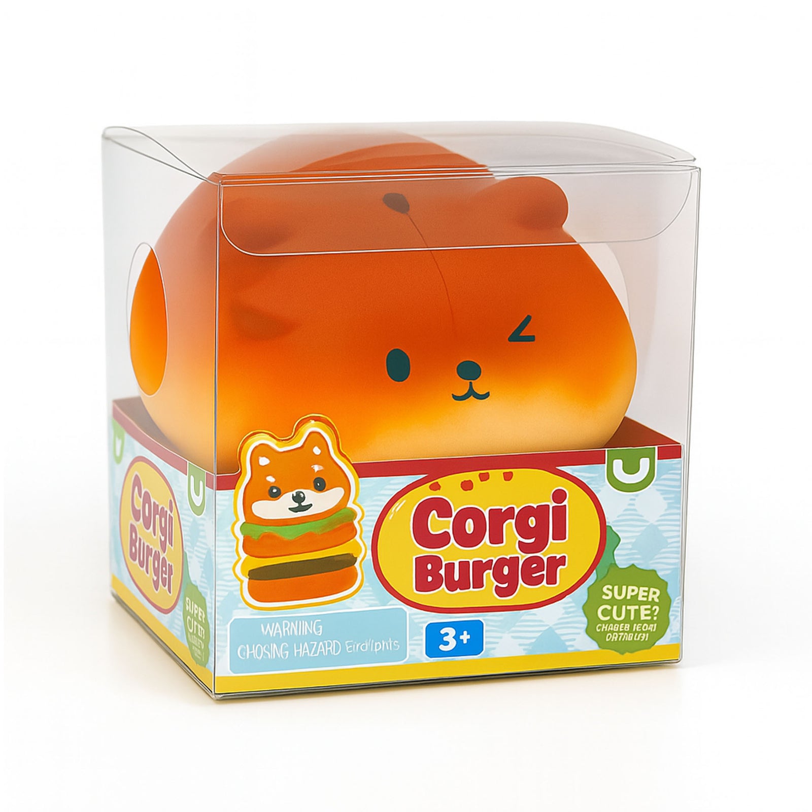 Keykraft Squishy Corgi Burger novelty squishy stress toy funny