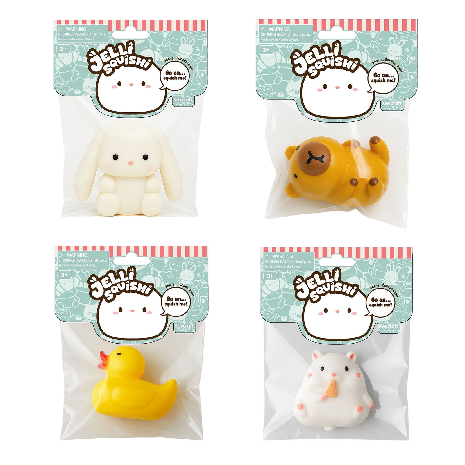 Keykraft Jelli Squishi Pets Medium squishy toy assorted styles pets animals