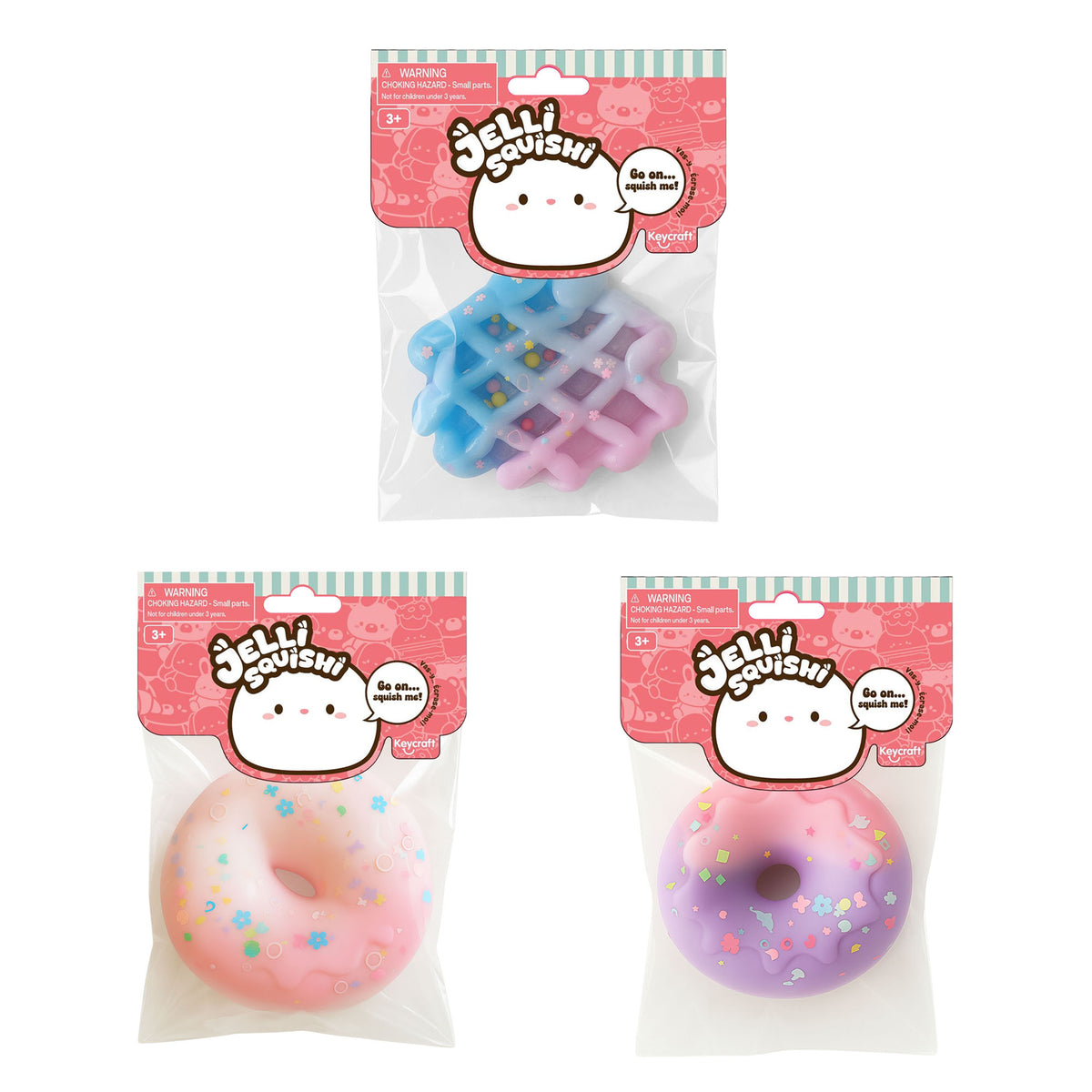 Keykraft Jelli Squishi Paw Print Large squishy toy assorted styles