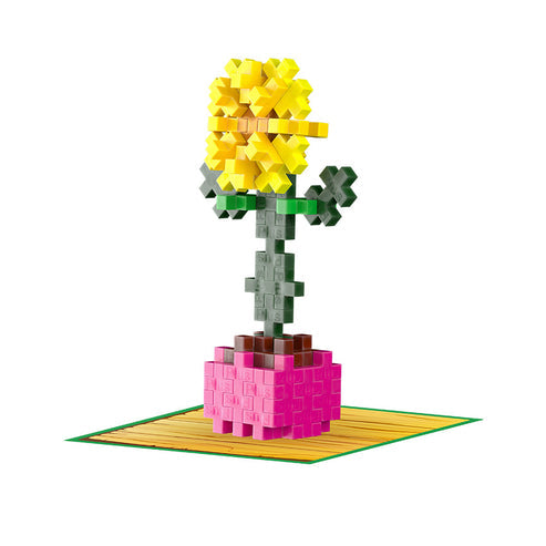 Plus-Plus Playful Plant Packets Sociable Sunflower 50 interlocking building blocks STEM activity