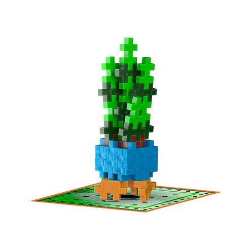 Plus-Plus Playful Plant Packets Sassy Snake Plant 50 interlocking building blocks STEM activity