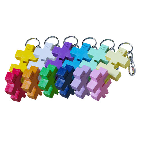 Plus-Plus HEXEL Duo Keychain assorted colors fidget keychain toy