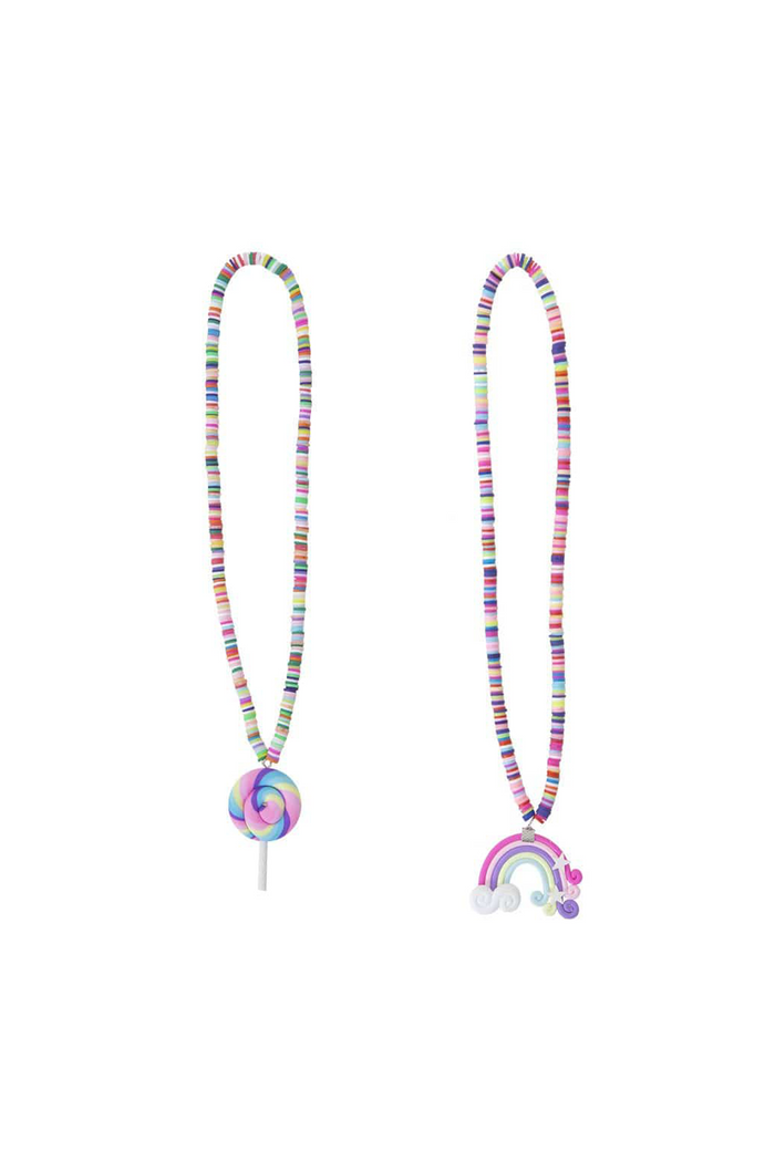 Great Pretenders Rainbow Lolly Necklace assorted colors girls dress-up jewelry