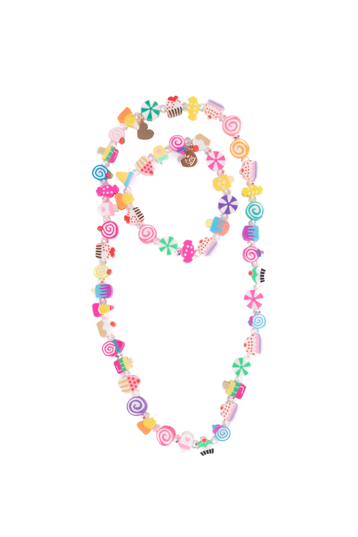 Great Pretenders Sweet Treats Necklace and Bracelet Set 2pc girls dress-up jewelry