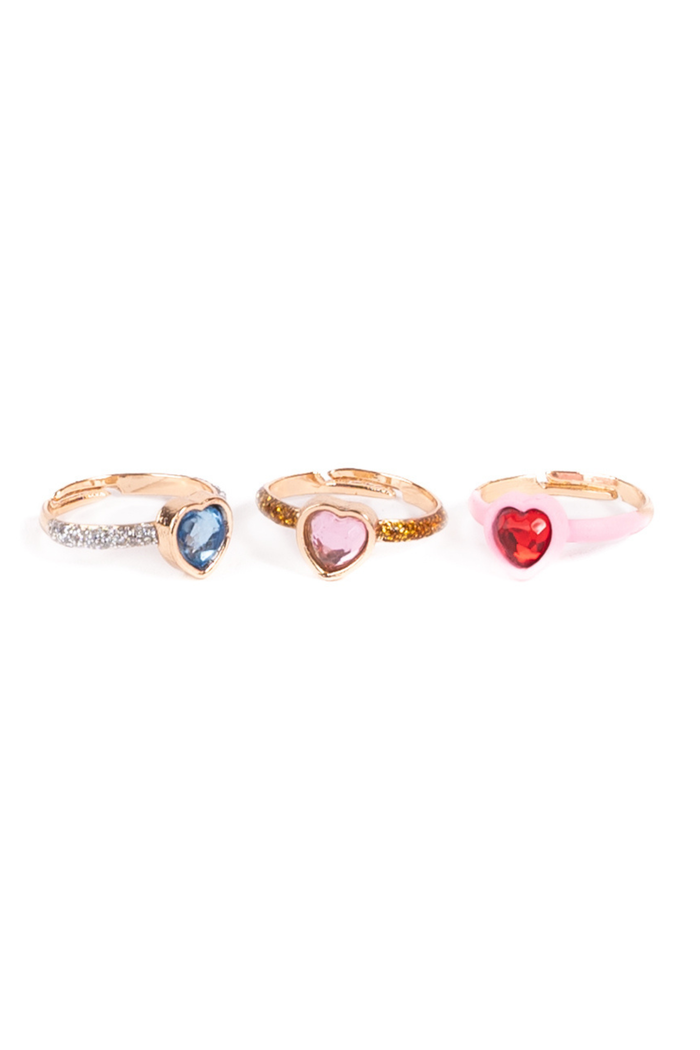 Great Pretenders Hearts of Love Ring Set 3 piece girls dress-up jewelry