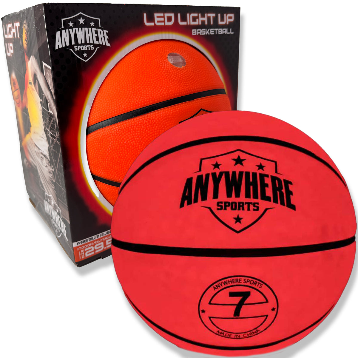 Pro Glow Light-Up Basketball No. 7 Size