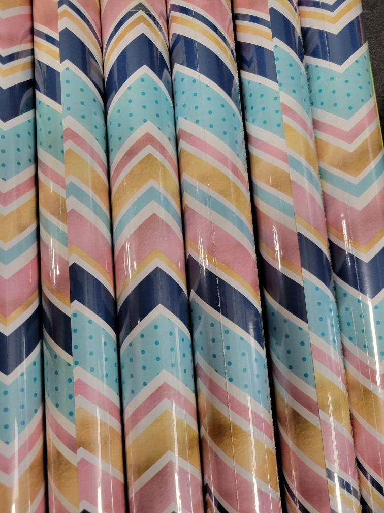 ZigZag Striped Wrapping Paper Roll