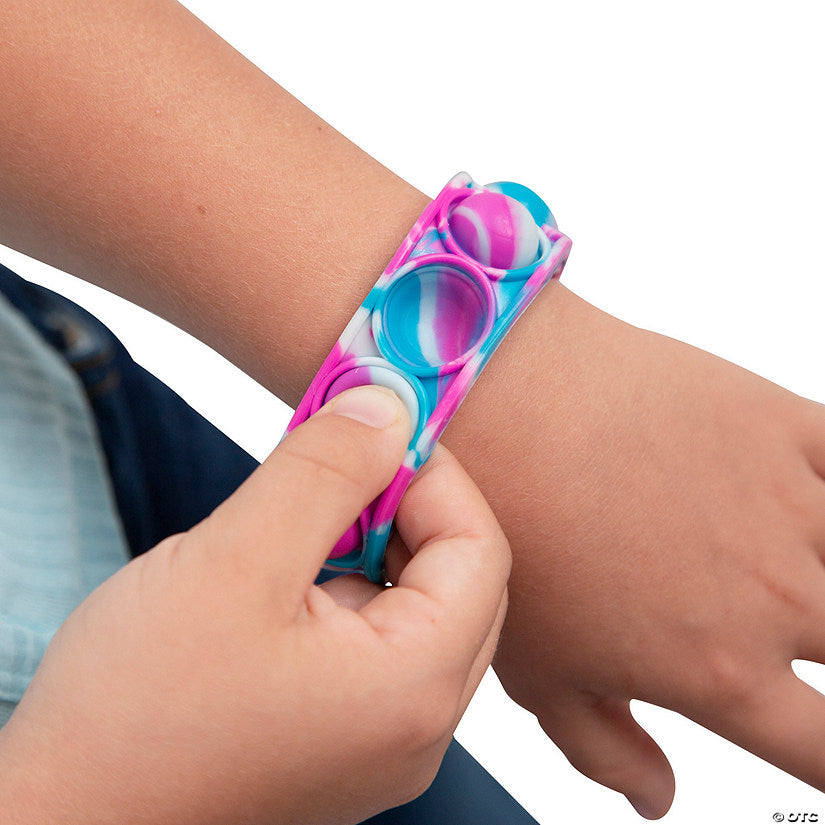 Lotsa Pops Popping Toy Bracelets on Display card (Assorted Colors, 1 Piece)