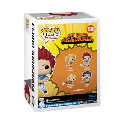 Funko POP! Animation: My Hero Academia (MHA) - Hero League Baseball - Eijiro Kirishima - Collectable Vinyl Figure - Gift Idea - Official Merchandise - for Kids & Adults - Anime Fans