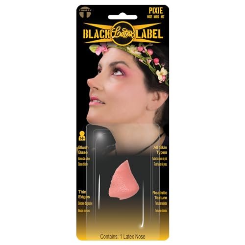 Tinsley Transfers Transform into a Magical Creature with Pixie Nose by Black Label Latex - Realistic, Lightweight, Durable Prosthetic for Cosplay &amp; Halloween - VIP Discounts