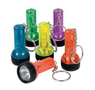 Large Beam Mini Keychain Flashlight