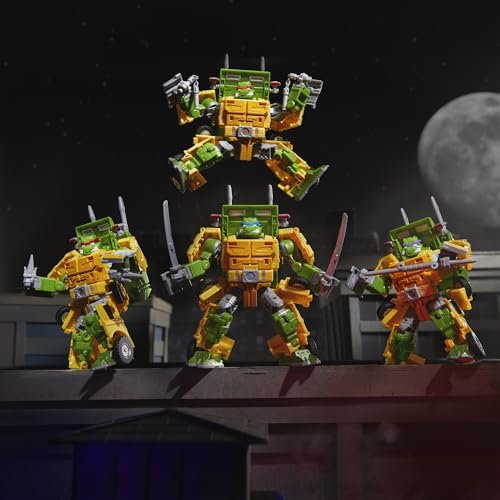 Transformers Collaborative Teenage Mutant Ninja Turtles x Toy Party Wallop, 7-inch Action Figure, 8+