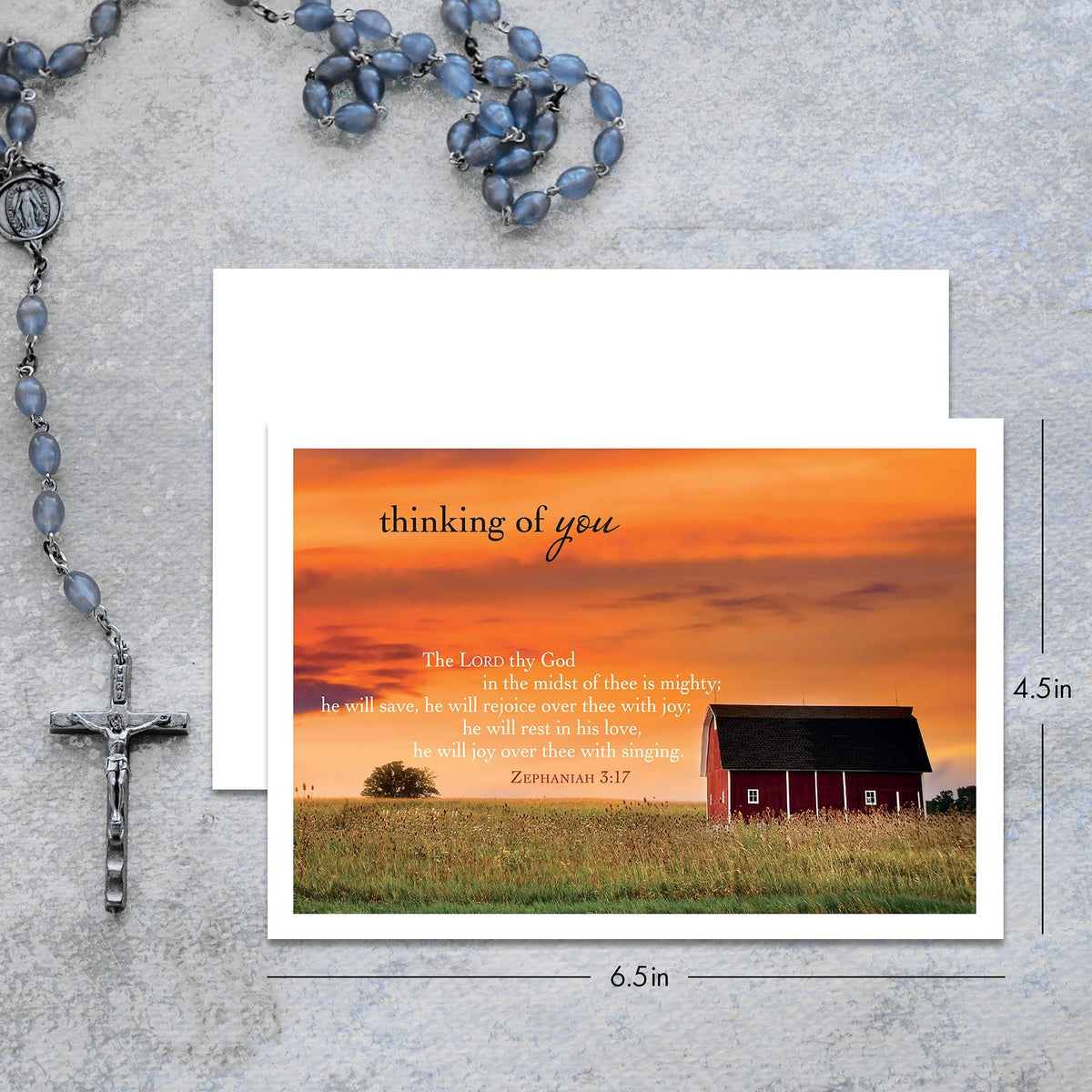 Designer Greetings Faithfully Yours Inspirational Thinking of You Boxed Card Assortment, Biblical Scripture Verses (Box of 12 Greeting Cards with Envelopes)