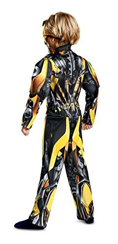 Disguise Bumblebee Movie Classic Muscle Costume, Yellow, Medium (7-8)