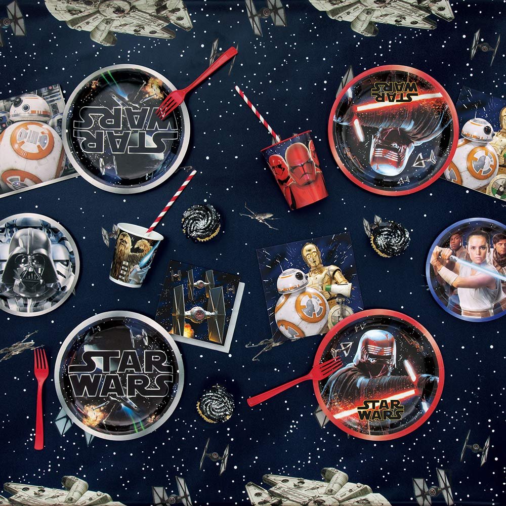 Multicolor Star Wars Classic Beverage Napkins (16 Count) - Iconic & Eco-Friendly Material, Perfect for Every Galactic Gathering