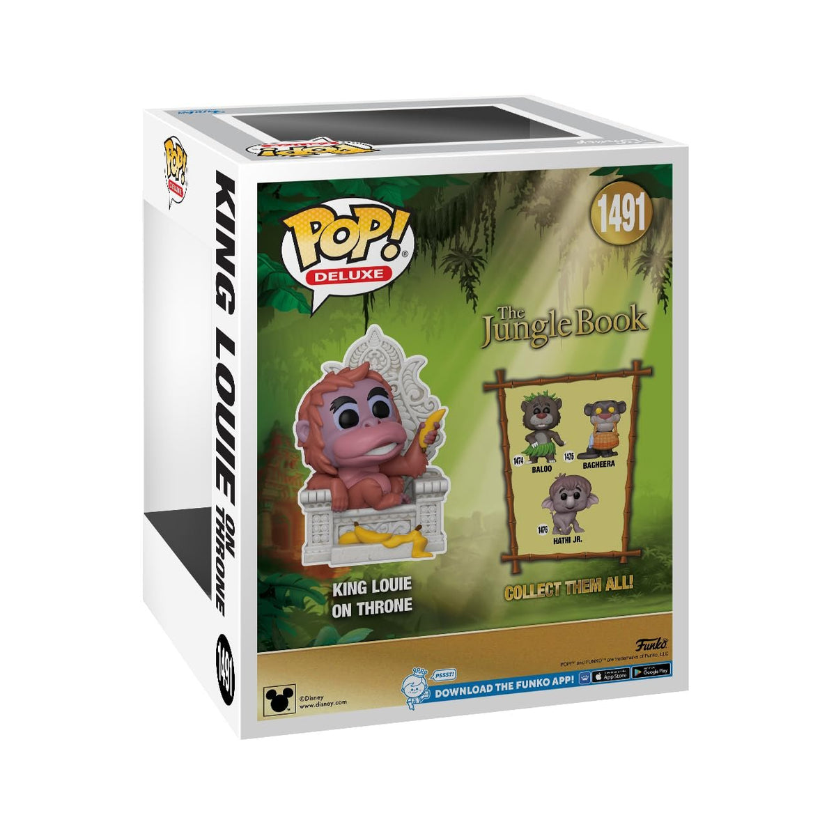 Funko POP! Deluxe: The Jungle Book – King Louie on Throne - Collectable Vinyl Figure - Gift Idea - Official Merchandise - for Kids & Adults - Movies Fans - Model Figure for Collectors and Display