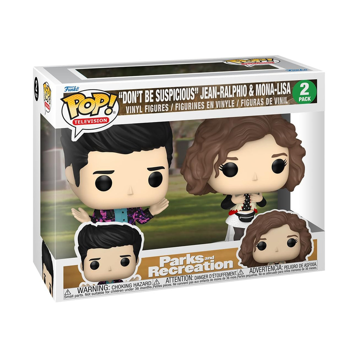 Funko POP! TV: Parks & Recreation 15th Anniversary – Mona & Jean - Jean-Ralphio Saperstein - (2-Pack) - Collectable Vinyl Figure - Gift Idea - Official Merchandise - for Kids & Adults - TV Fans