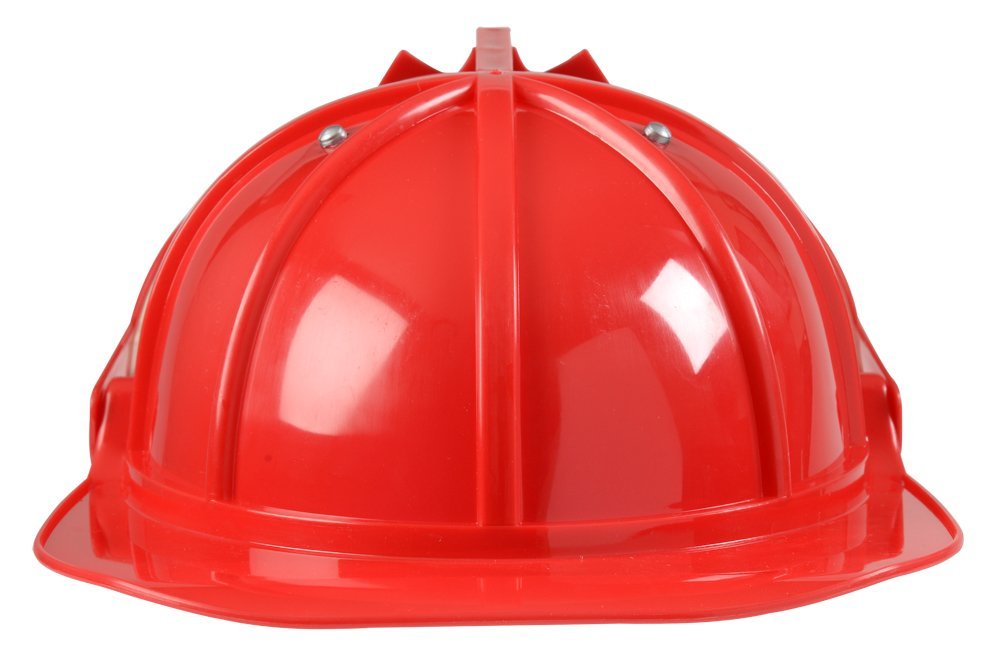 Aeromax Firefighter Helmet with Movable Visor, RED, Adjustable Size