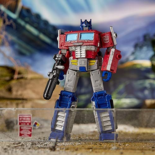 Transformers Toys Generations War for Cybertron: Earthrise Leader WFC-E11 Optimus Prime Action Figure - Kids Ages 8 and Up, 7-inch