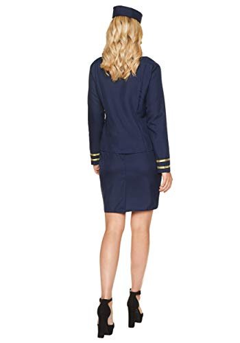 Blue Airlines Flight Attendant Women's Costume