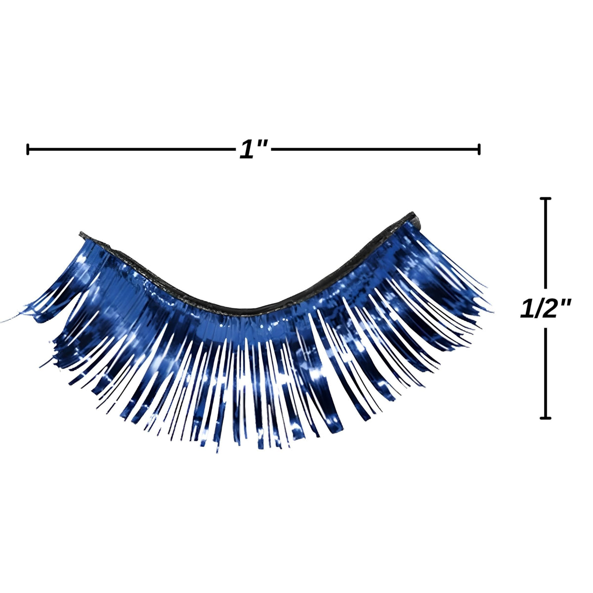 Red Tinsel Eyelashes (1/2&quot; x 1&quot;) - Perfect for Parties, Costumes &amp; Celebrations