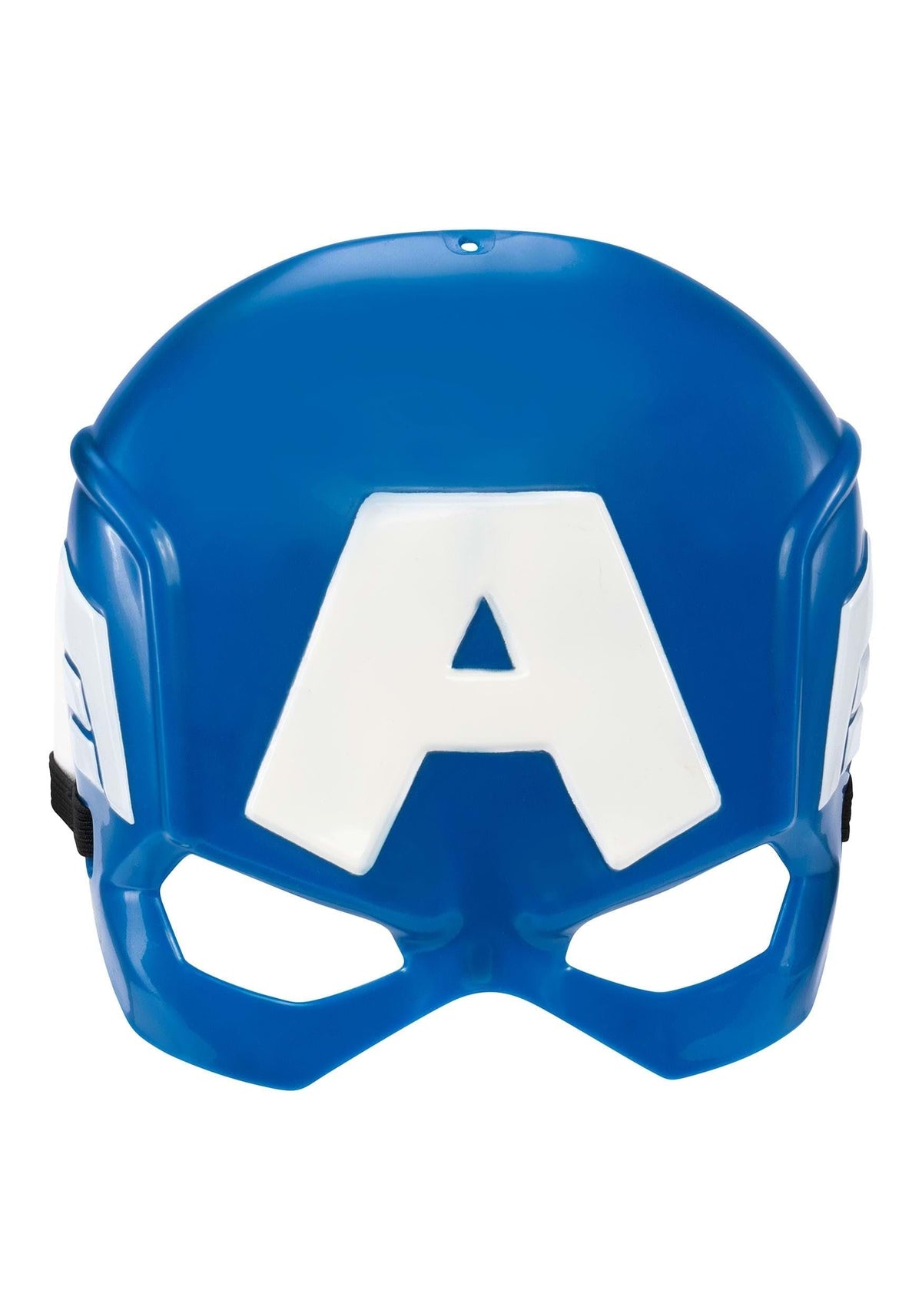 Marvel Captain America Mask - 3D Plastic Mask with Emblem and Elastic Strap