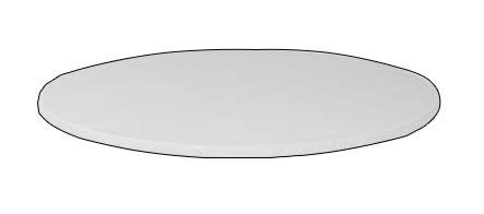 Kwik-Covers 36" Round Fitted Plastic Table Covers, Bundle of 5 (Red)