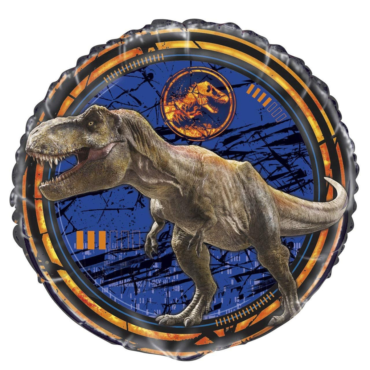 Jurassic World 2 Round Foil Party Balloon - 18" | Black | 1 Pc