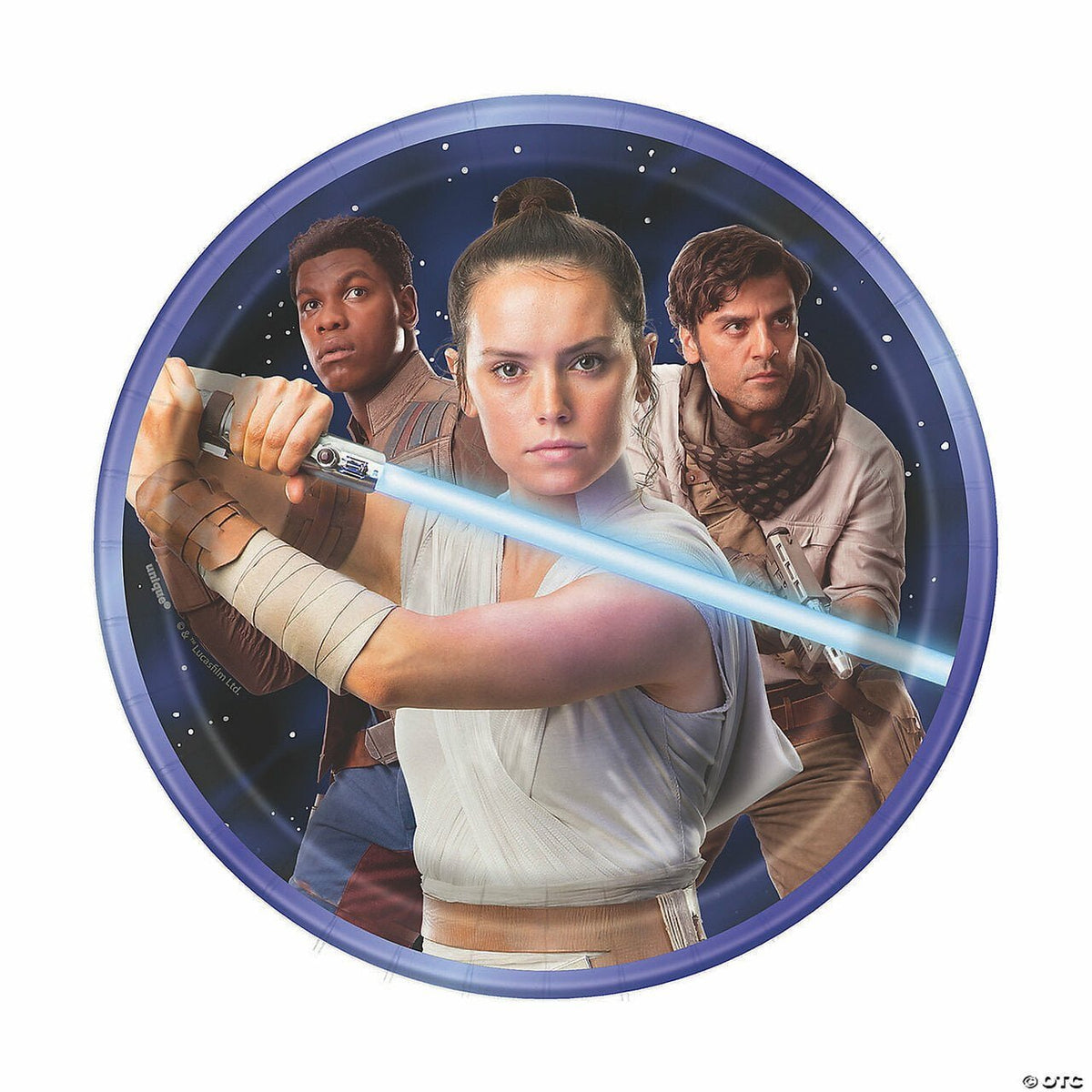 Unique 30380660 7 in. Star Wars Episode IX Round Dessert Plates, 8 Count