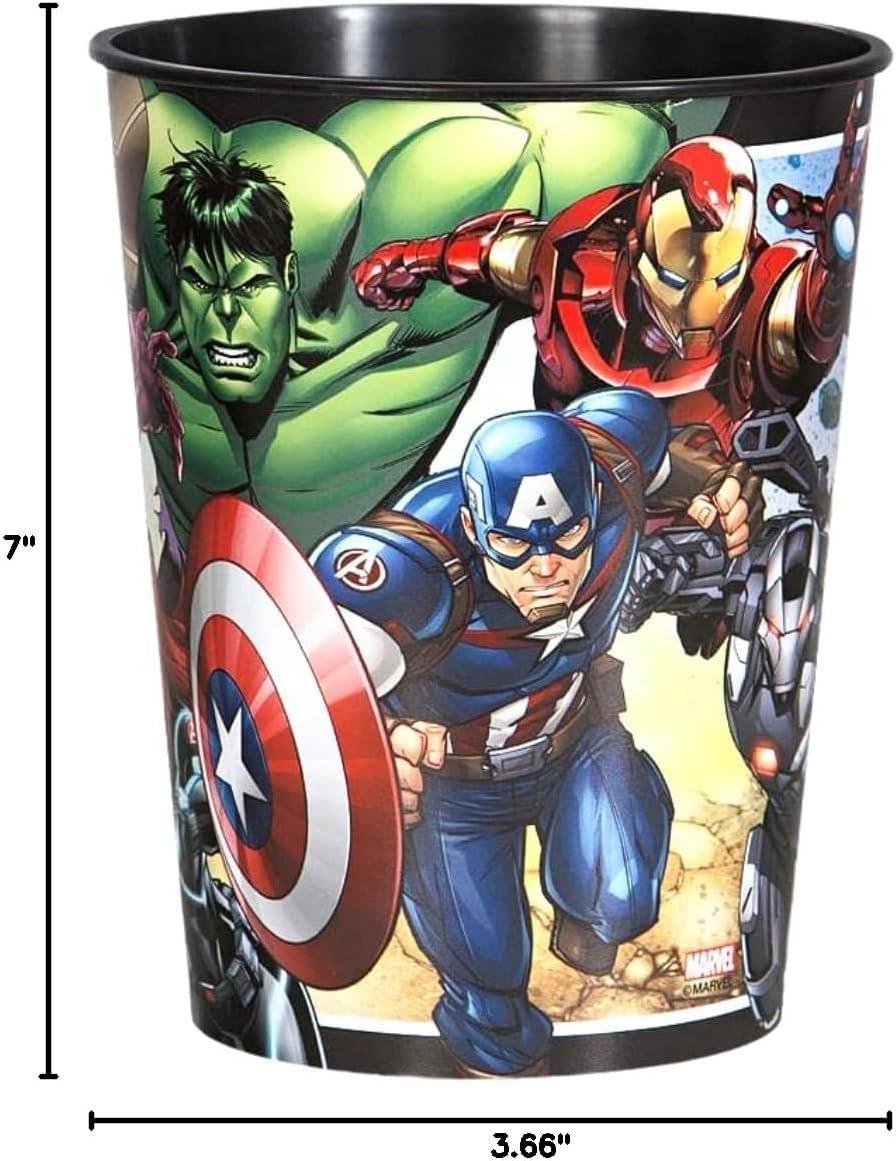 Unique Plastic Stadium Cup - 16 Oz, Avengers, 1 Pc