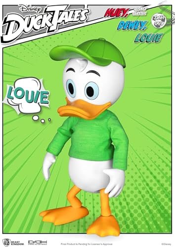 Beast Kingdom DuckTales: Huey, Dewey and Louie DAH-069 Dynamic 8ction Action Figure Set, Multicolor