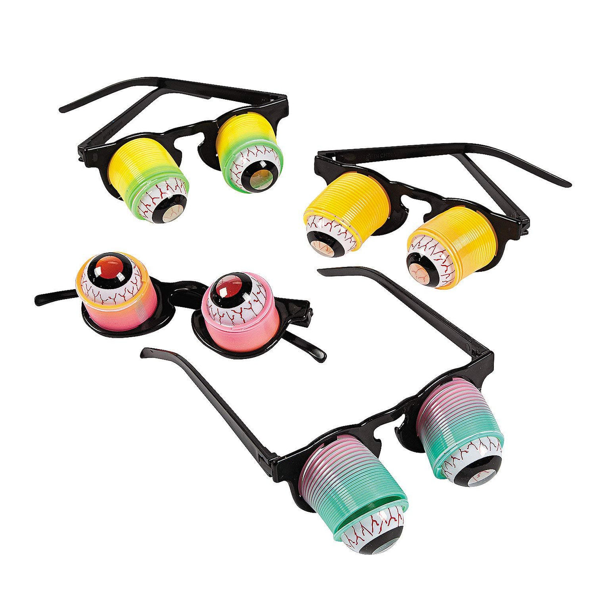 Hanging Rainbow Goo-Goo Glasses (1 dz)assorted colors