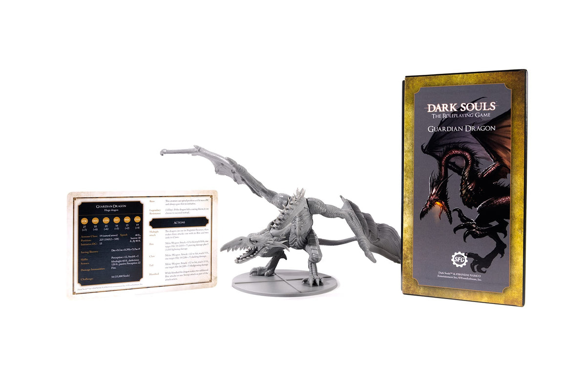 Steamforged Games Dark Souls The Role Playing Game: Guardian Dragon Miniature & Stat Cards