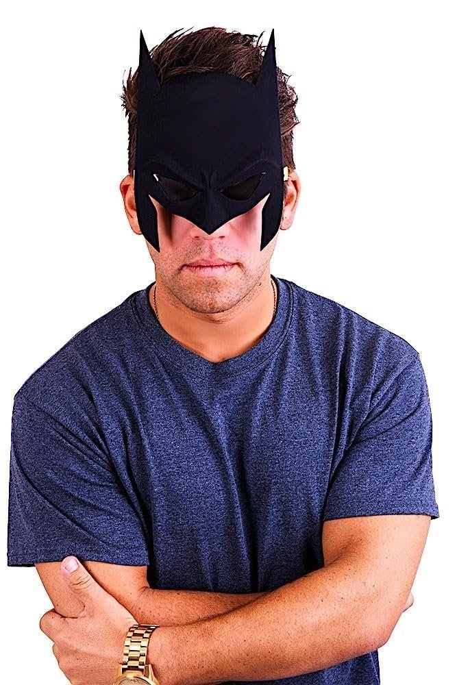 Sun-Staches DC Comics Official Batman Sunglasses | Full Mask Costume Accessory | UV400 | One Size Fits Most