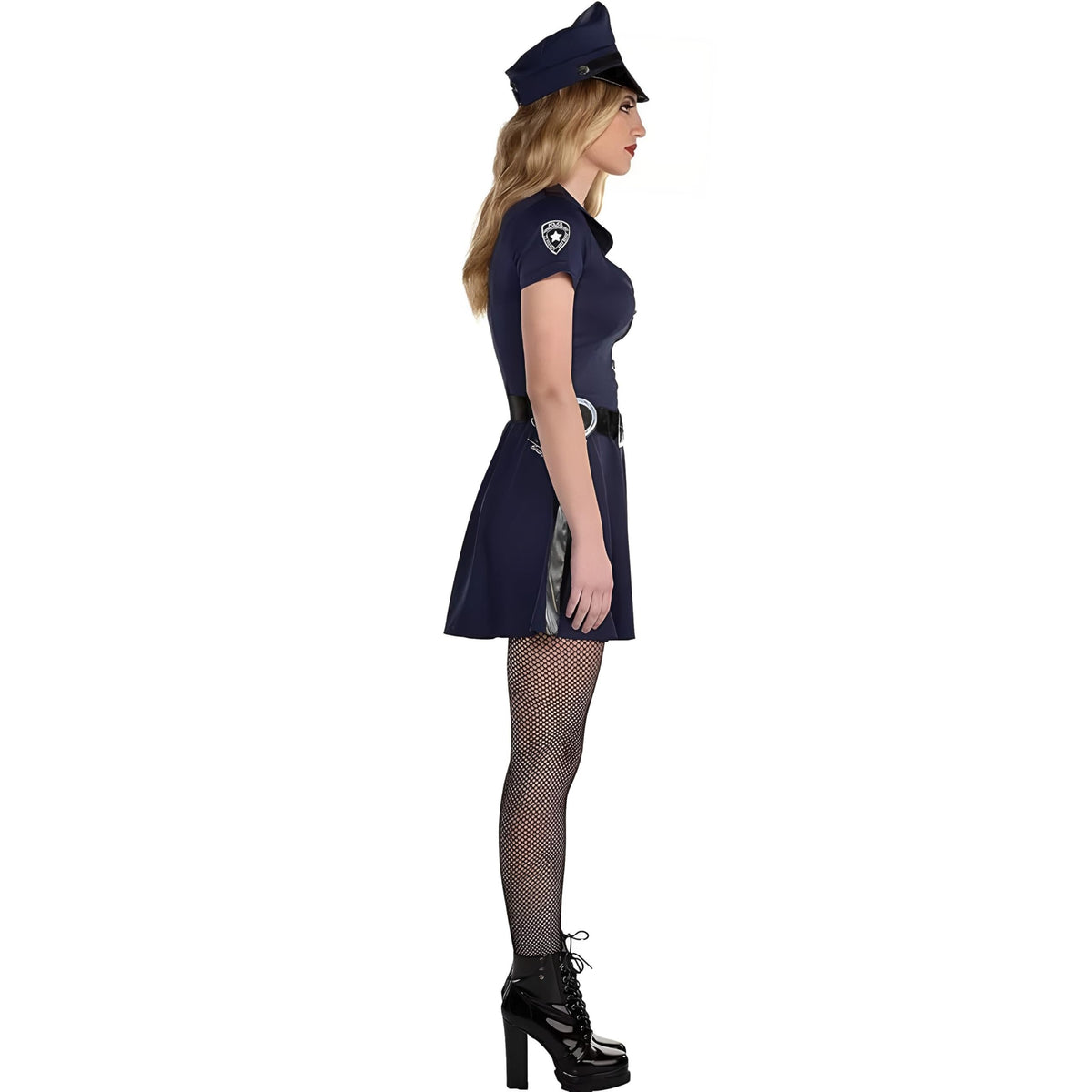Amscan Miranda Rights Officer Halloween Costume for Women, Includes Dress, Hat, Belt and Handcuffs