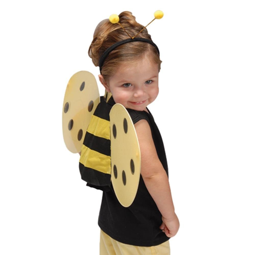 Child Size Honey Bee Wings and Antenna Costume Set
