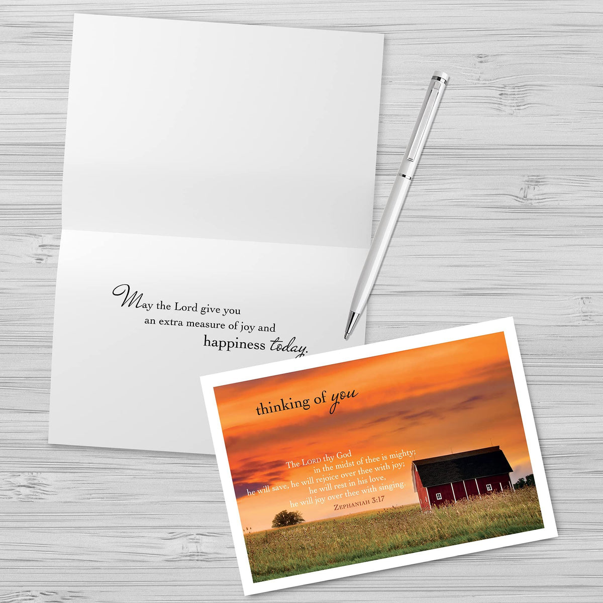 Designer Greetings Faithfully Yours Inspirational Thinking of You Boxed Card Assortment, Biblical Scripture Verses (Box of 12 Greeting Cards with Envelopes)