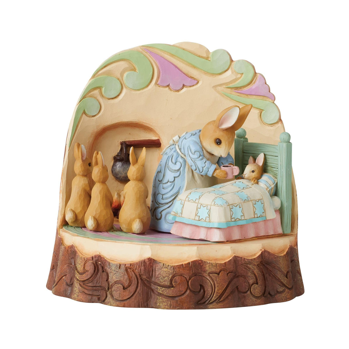 Enesco Beatrix Potter by Jim Shore Mrs Rabbit with Bunnies, Figurine, 6.69 Inch, Multicolor