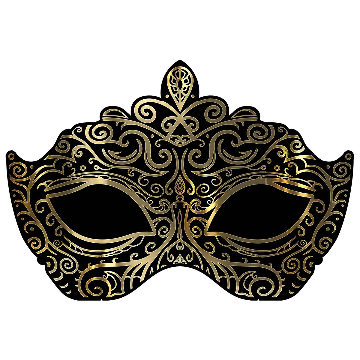 Beistle 3&#39; x 4&#39; 4.5&quot; Stand-Up Venetian Mask Photo Prop for Mardi Gras Prom, Masquerade Ball Decorations, Photography Backdrop