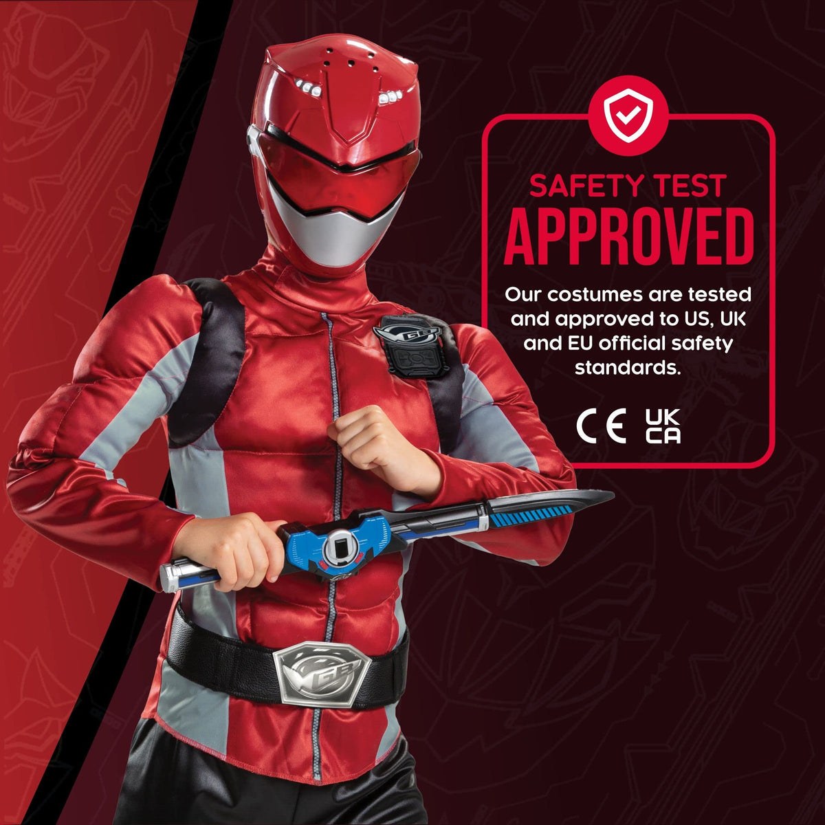 Red Ranger Beast Morphers Classic Muscle Child Costume