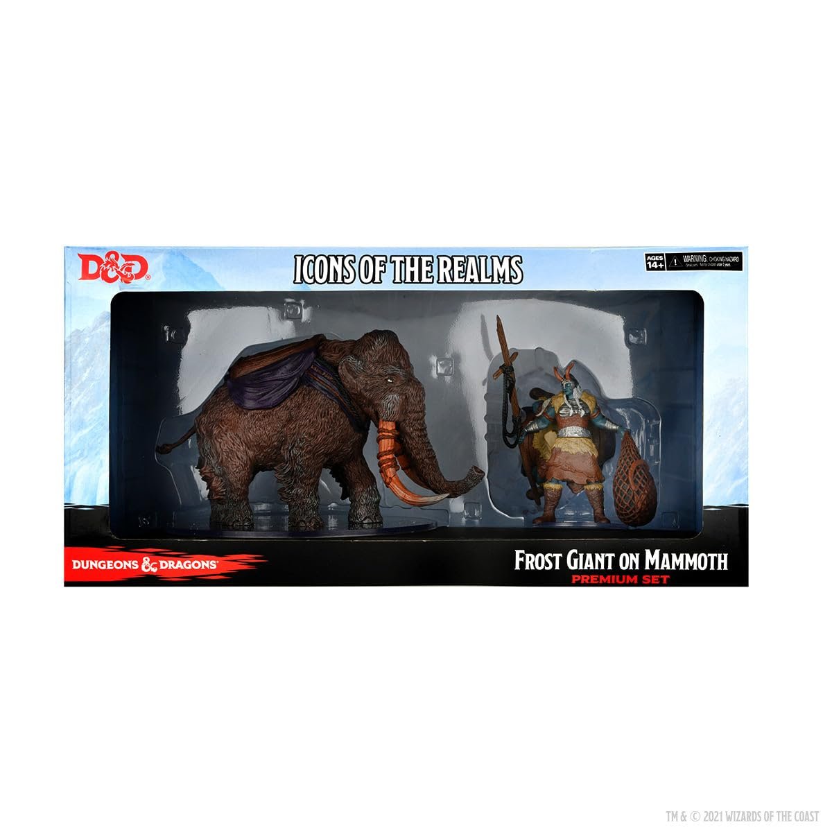 D&D Icons of The Realms Miniatures: Snowbound Frost Giant & Mammoth Premium Set