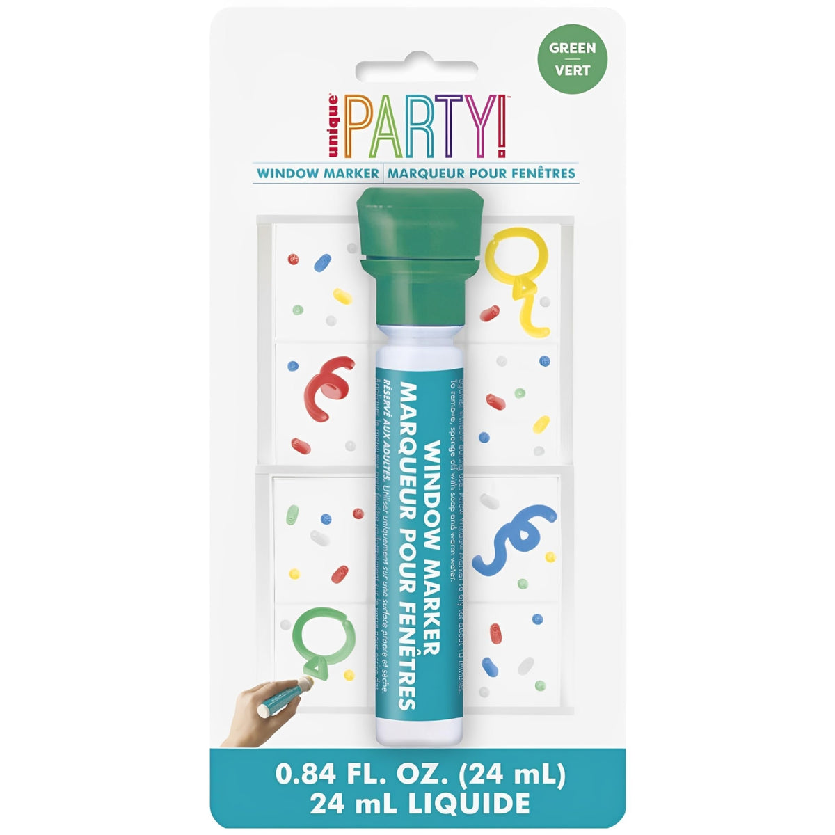 Emerald Green Window Marker - Pack of 1 - Perfect for Decorating, Celebrating, and Creating Eye-Catching Displays on Windows & Glass Surfaces