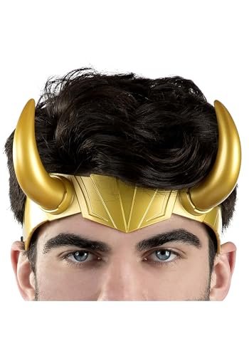 MARVEL Loki Adult Headpiece - Plastic Horns with Elastic Strap