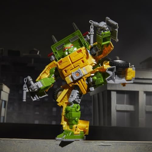 Transformers Collaborative Teenage Mutant Ninja Turtles x Toy Party Wallop, 7-inch Action Figure, 8+