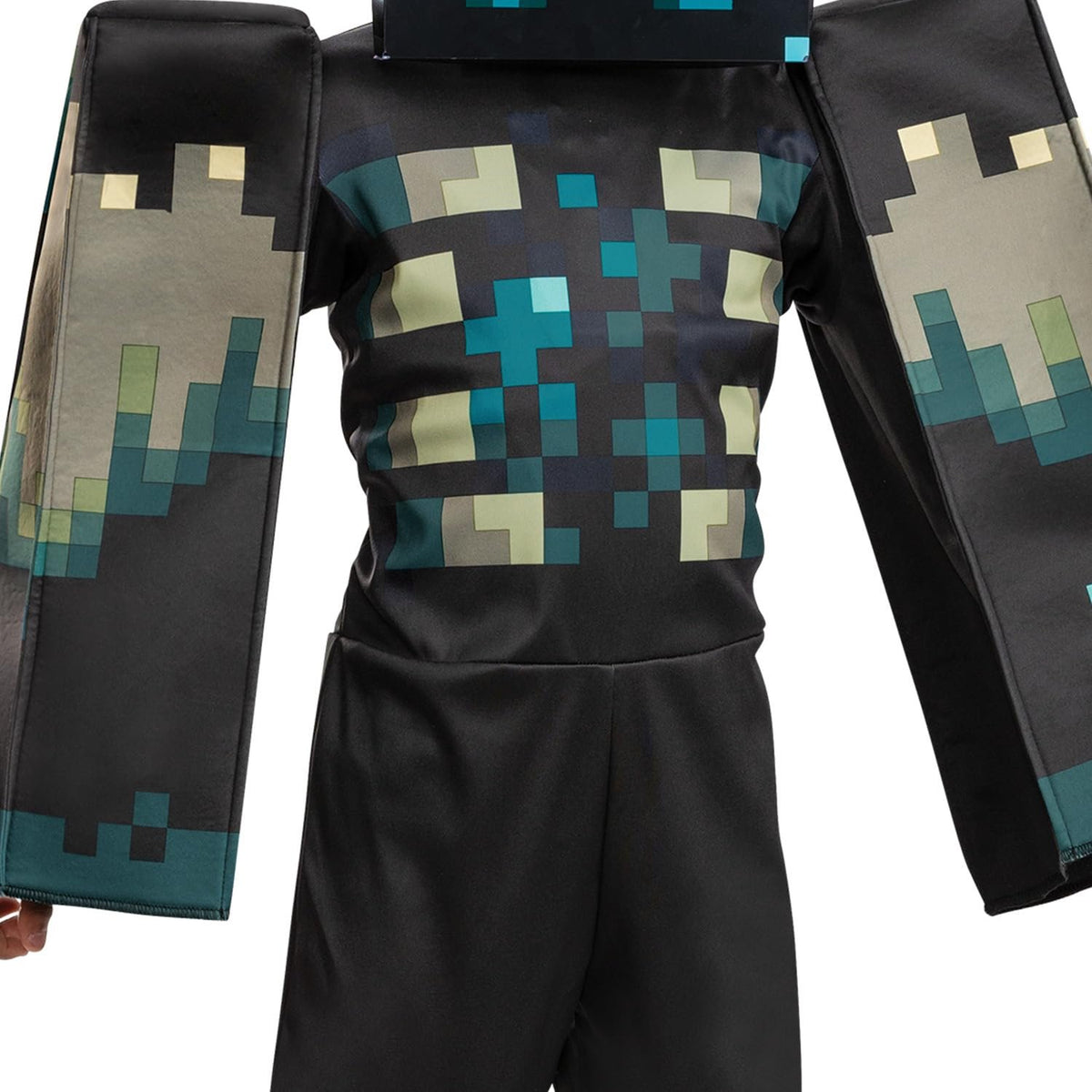 Disguise Boys Minecraft Warden Costume, Official Deluxe Minecraft Costume for Kids With Headpiece and Jumpsuit
