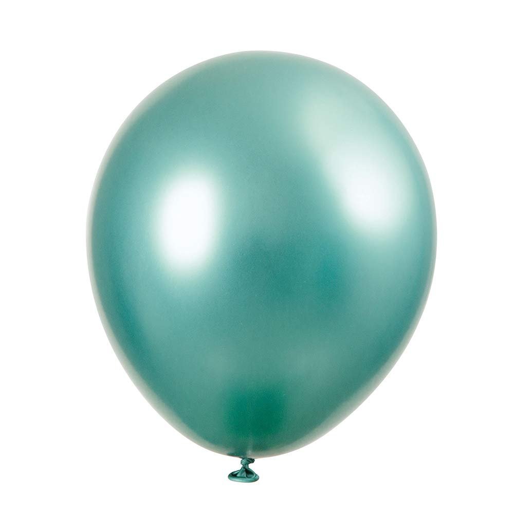 Assorted Blue, Green, &amp; Silver Platinum Latex Balloons 11&quot;(Pack of 6) - Vivid Design, Perfect for Weddings, Birthdays, Anniversaries, Parties, Celebrations, &amp; More