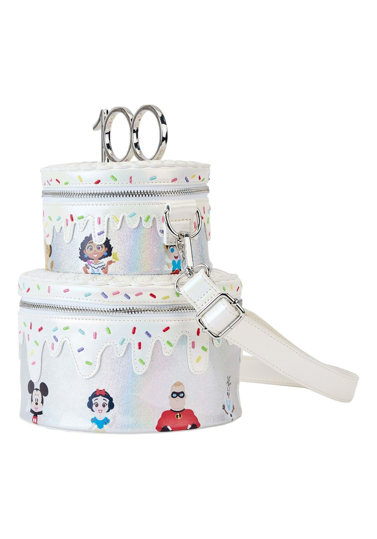 Loungefly Disney 100 Celebration Cake Crossbody Bag Disney 100