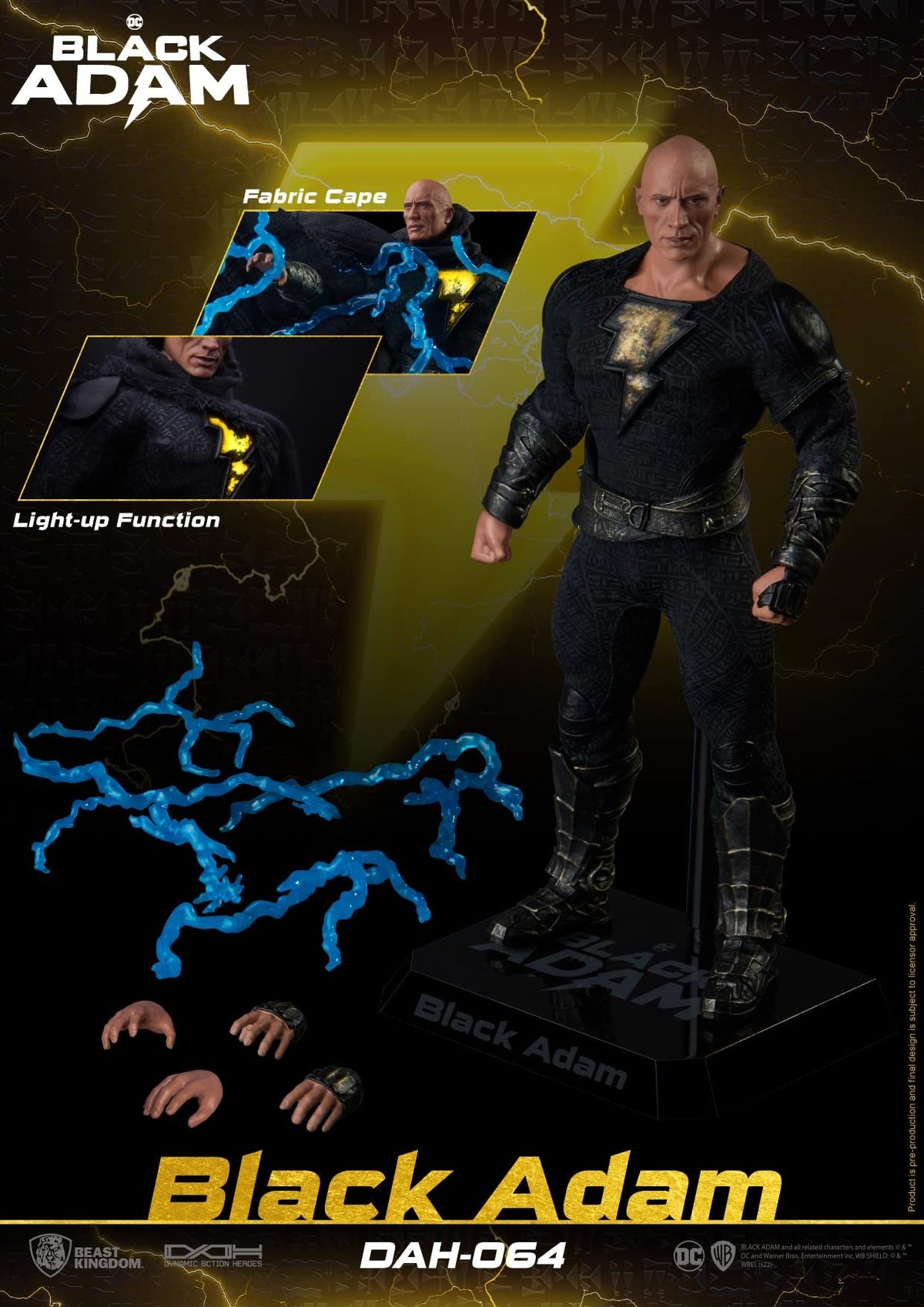 BEAST KINGDOM CO., LTD Black Adam: Black Adam DAH-064 Dynamic 8-ction Heroes Action Figure