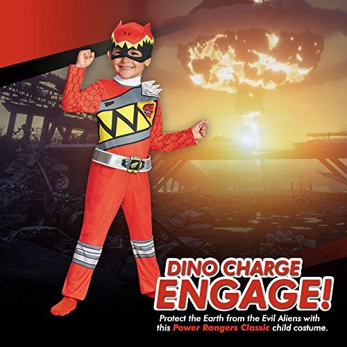 Boy&#39;s Red Ranger Dino Charge Costume